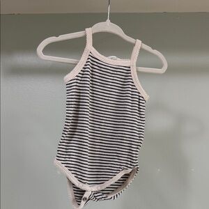 City Mouse Baby Bodysuit with Stripes